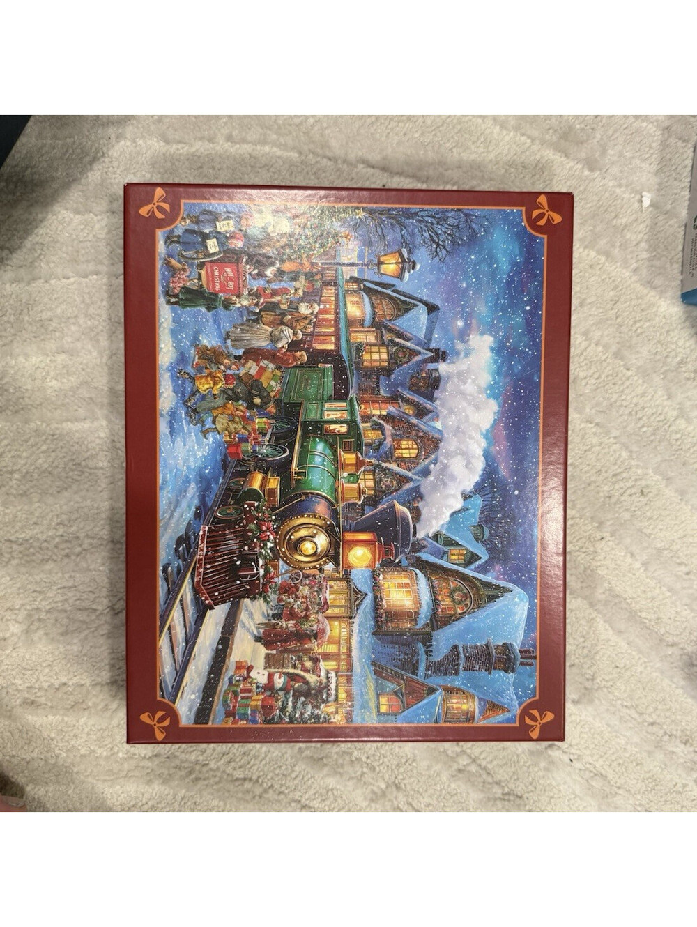 Christmas Train Town 1000-Piece Jigsaw Puzzle Interlocking Cardboard Ages 14+